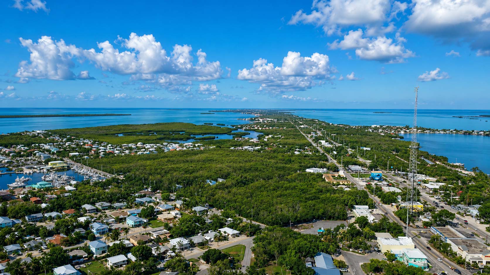 Key West Florida waterfront on a day trip from Miami