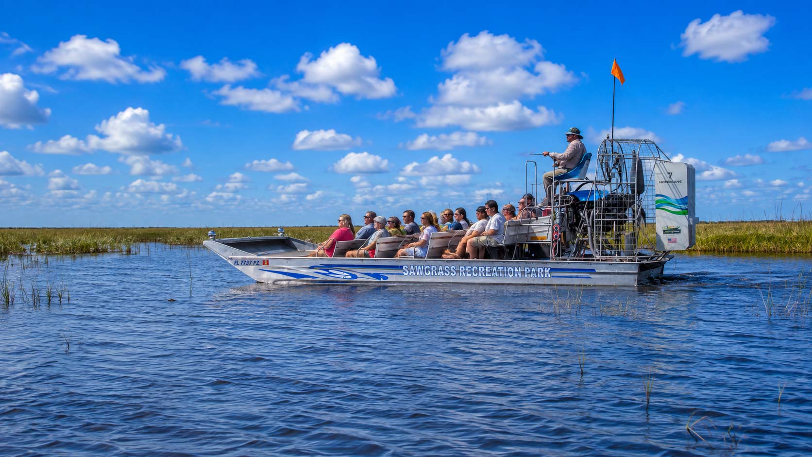 Sawgrass Recreation Park daytime Everglades airboat tour